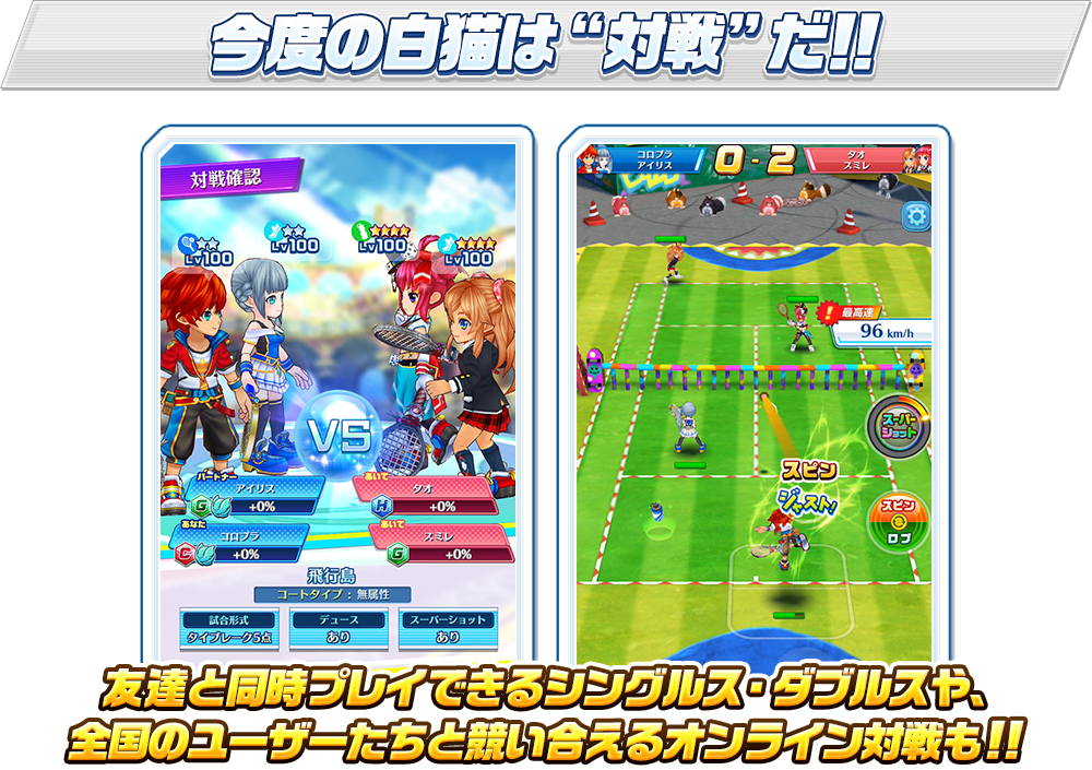 今度の白猫は“対戦”だ!!